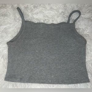 Grey Crop Top